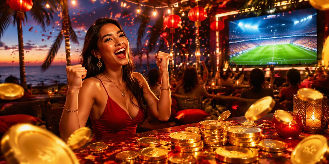 Suasana pasar malam Vietnam dengan aktivitas betting dan kasino yang ramai