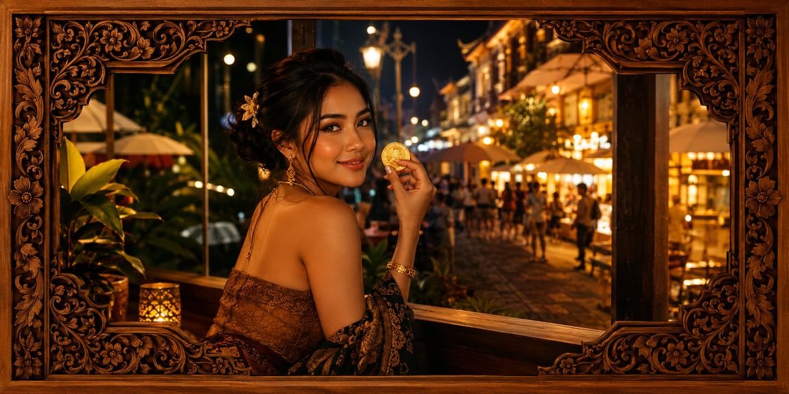 Suasana hiburan kasino di kafe Vietnam dengan nuansa elegan